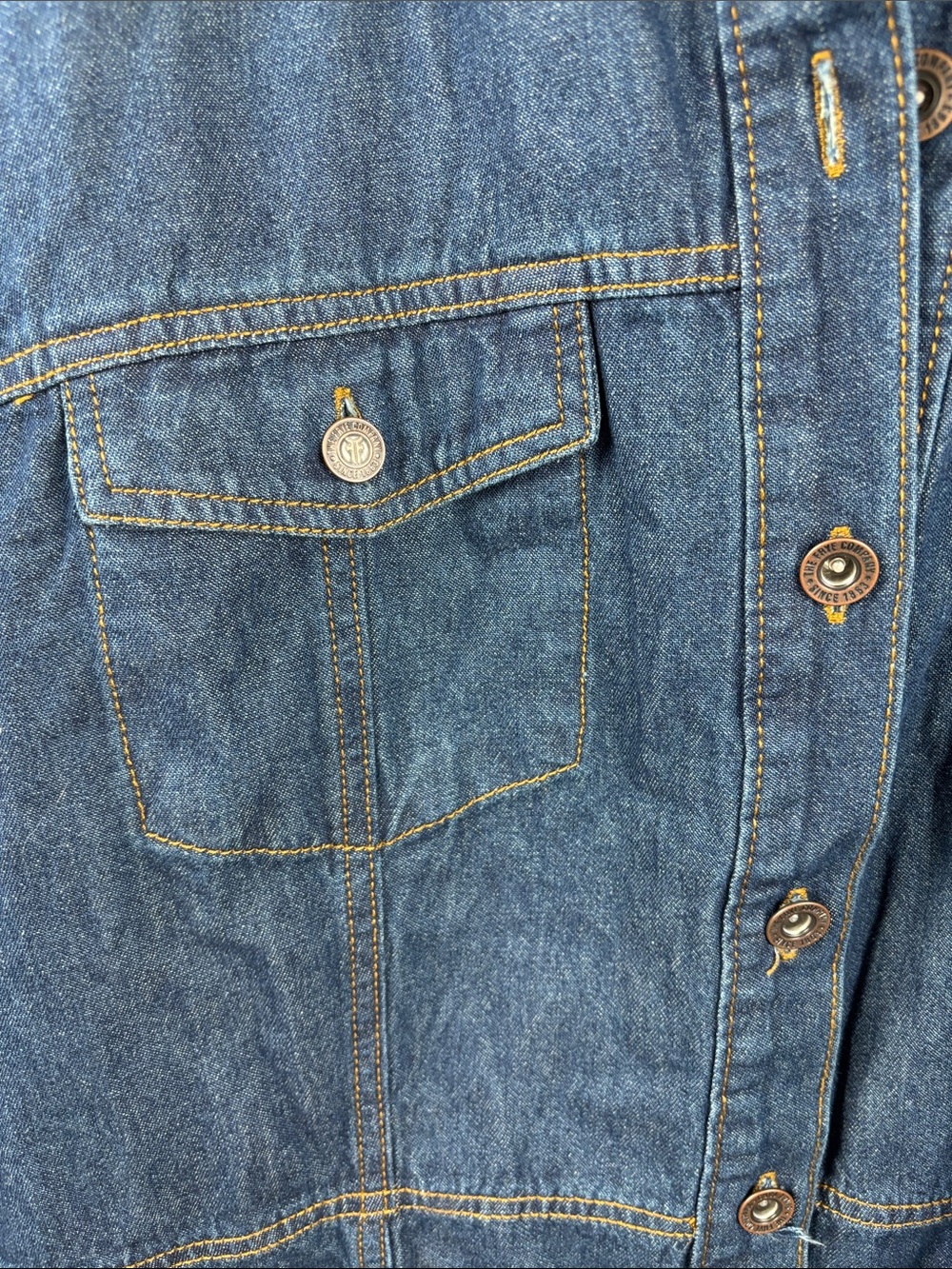Frye Indigo Denim Shirt Dress 2X Duster Jacket pockets long sleeve blue plus - Picture 6 of 9